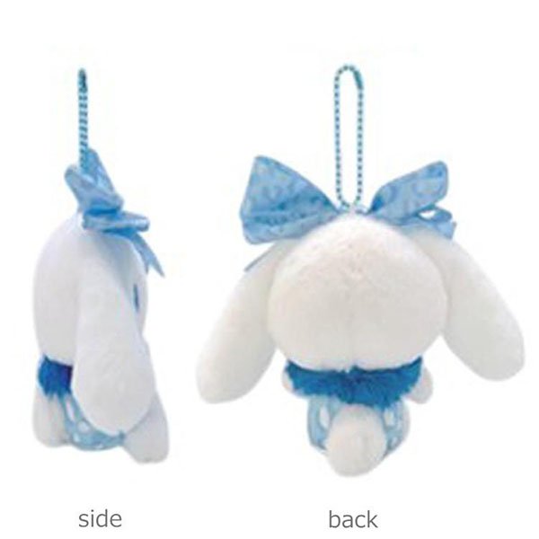 Cinnamoroll Light Blue Leopard Ribbon Keychain