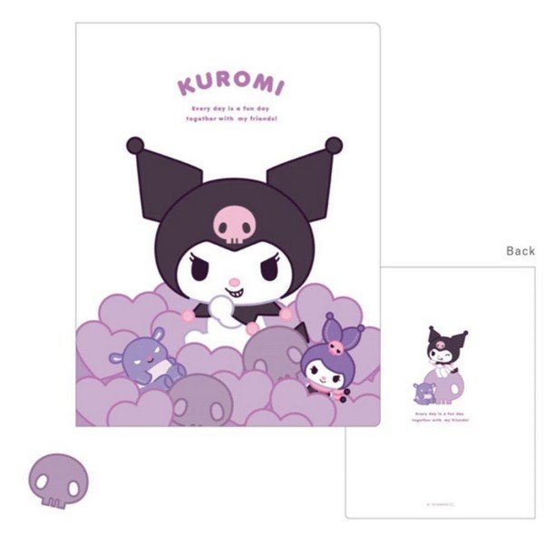 Kuromi and friends Six Pocket File