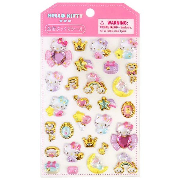 Cinamoroll Gold Foil Puffy Sticker