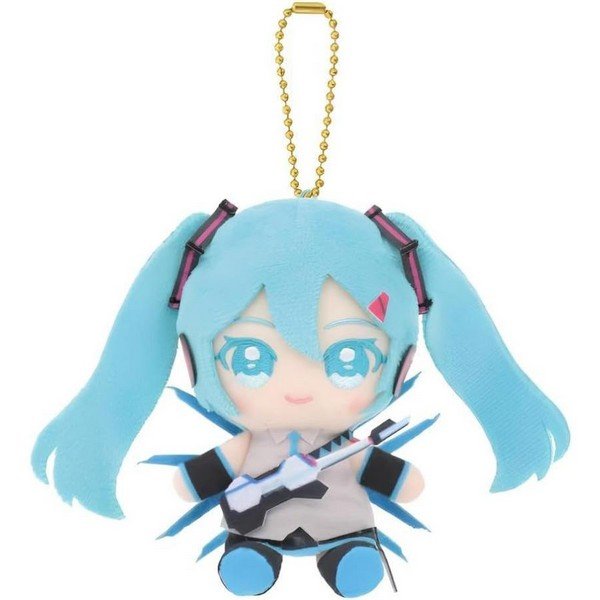 Hatsune Miku SF Dam Gundam Second Type Chibi Plush Sitting