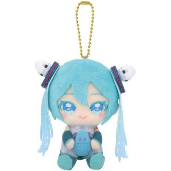 Hatsune Miku Double O Gundam Chibi Sitting Plush