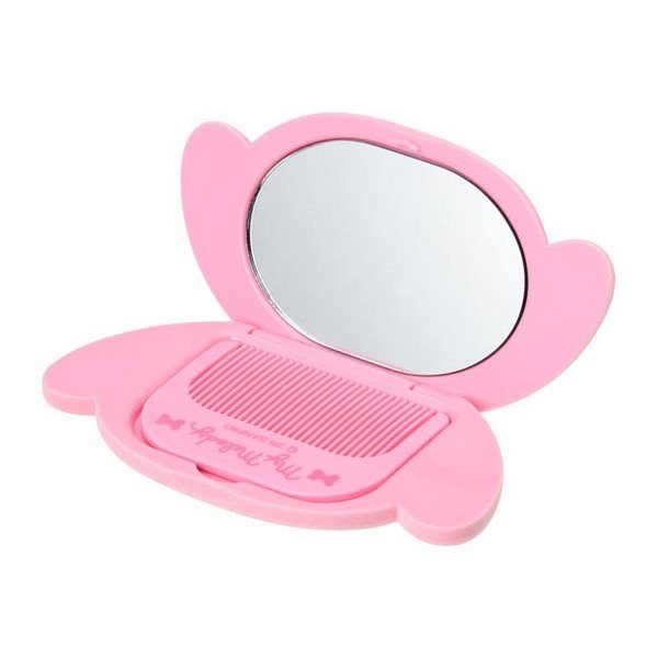 My Melody : Flocky Face Mirror & Comb Set