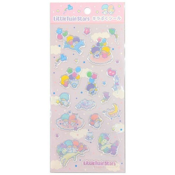 Kiiroitori & Korilakkuma & Rilakkuma : Strawberry Pink Sparkly Marble Sticker Flakes