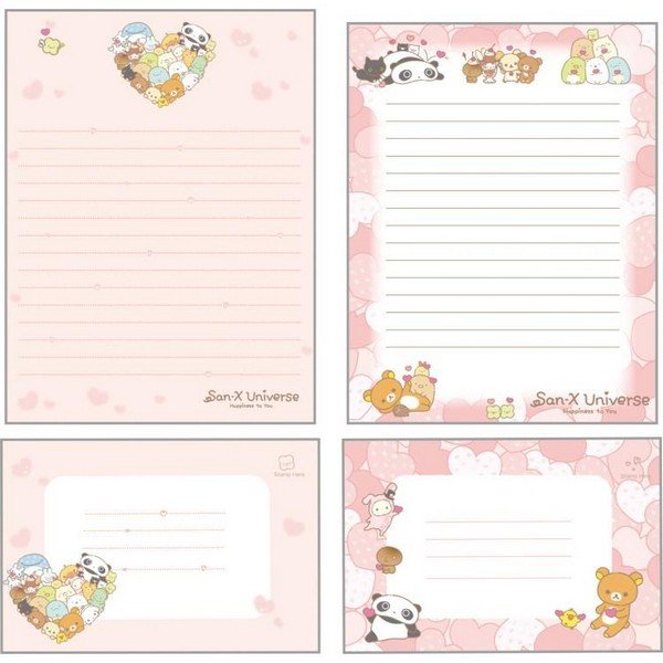 San-X Universe Heart A Letter Envelope Set