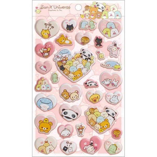 Rilakkuma : Nostalgic Honey & Smile Air-in Mascot Sticker