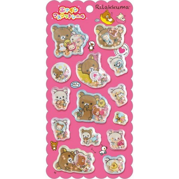 Rilakkuma : Nostalgic Love Air-in Mascot Sticker
