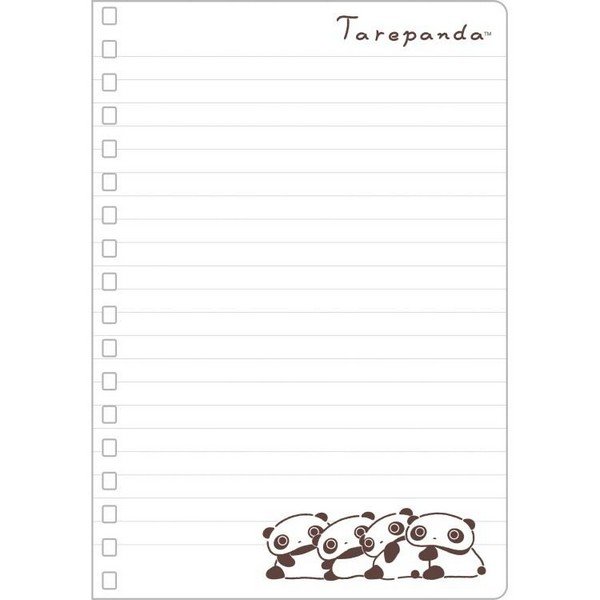 Tarepanda Memo note book (blue) – "Everyday Tarepanda"