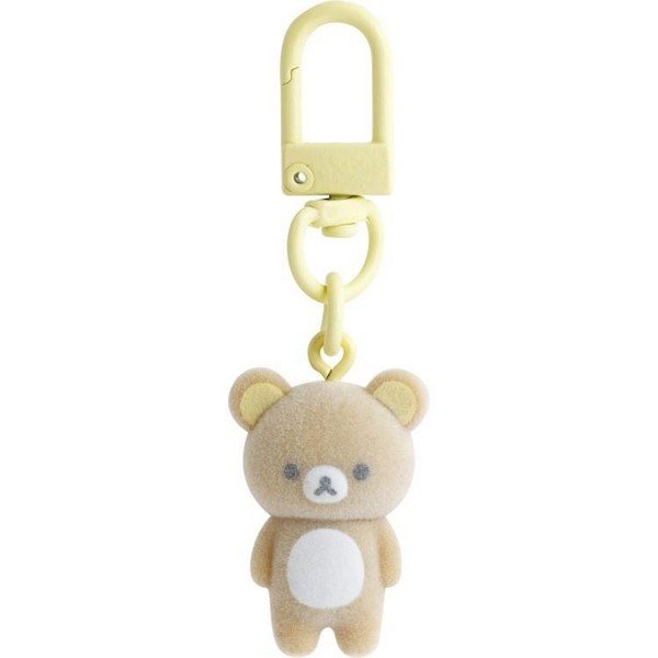 Rilakkuma Flocked Mascot Keychain