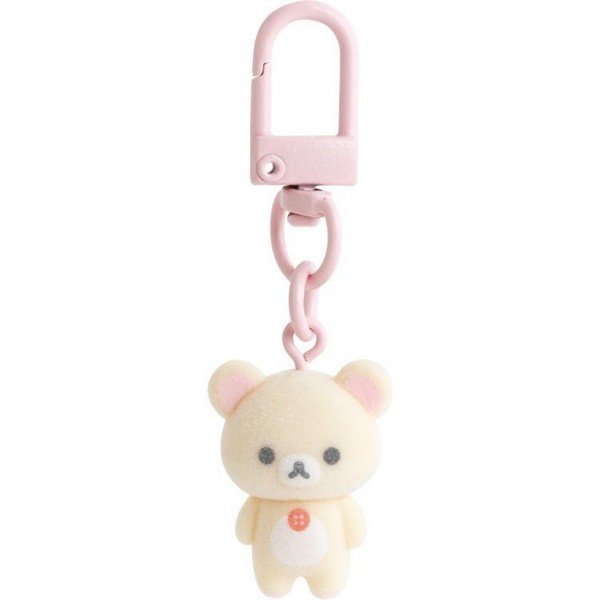 Korilakkuma Flocked Mascot Keychain