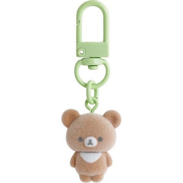 Rilakkuma Koguma Flocked Mascot Keychain