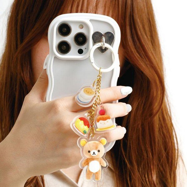 Rilakkuma Plush Photo Keychain