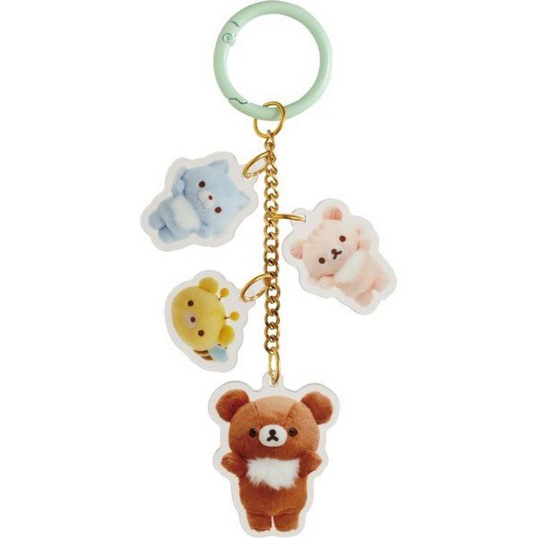 Chairoikoguma Plush Photo Keychain