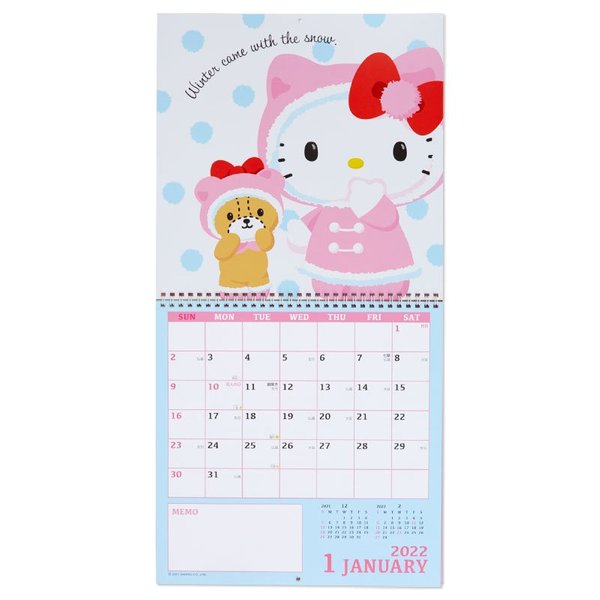 Hello Kitty 2022 wall calendar
