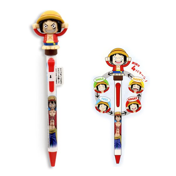 One Piece Luffy pen with expressions