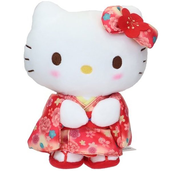 Hello kitty kimono style soft toy 