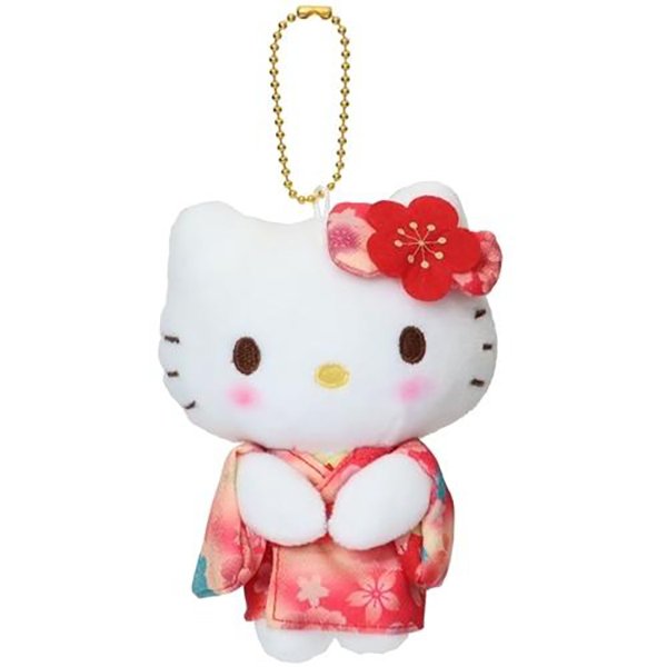 Hello kitty in kimono style keychain 
