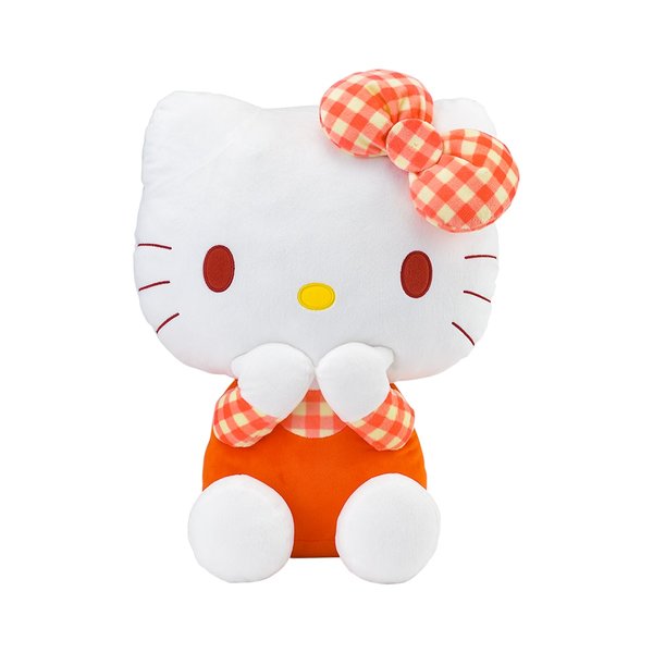 Hello Kitty in checkered style soft toy 